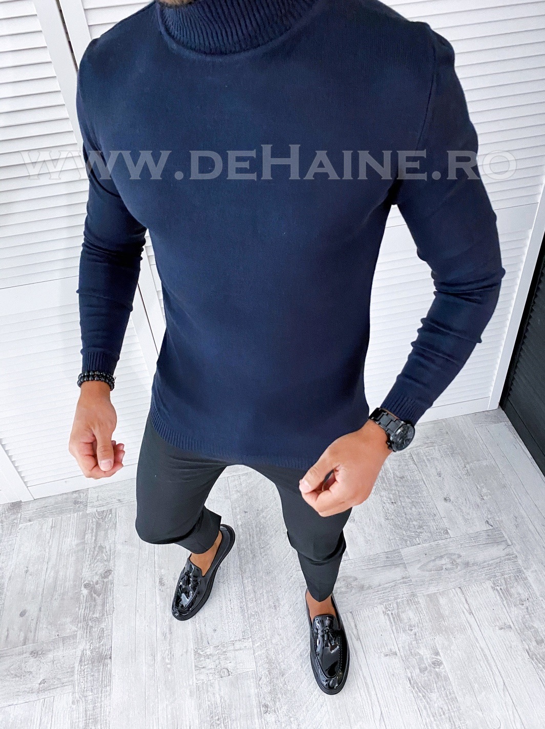 Helanca barbati slim fit bleumarin a6745 p20-2